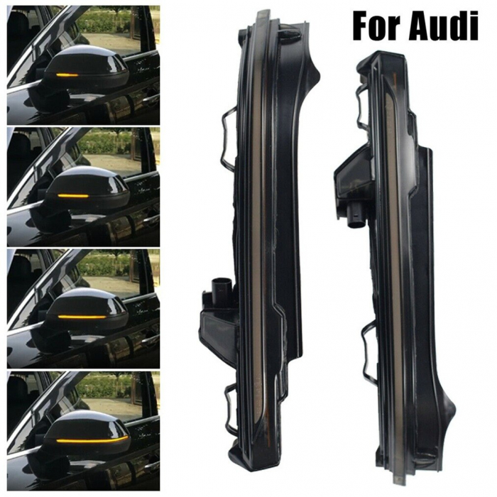 Set 2 Semnalizari Led Oglinda Dinamice, Secventiale Audi Q5 FY, Q7 4M - D0193 [2]