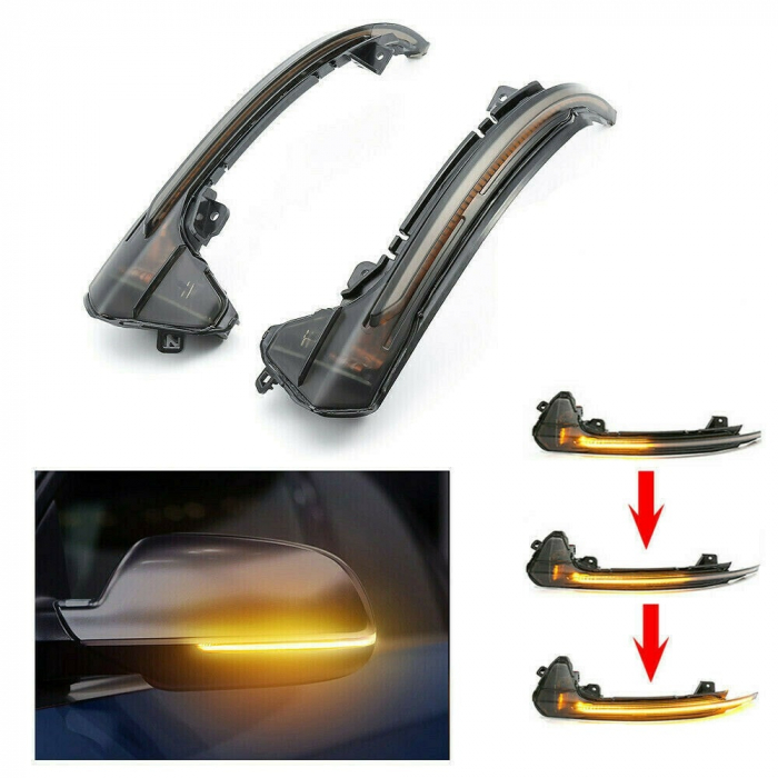 Set 2 Semnalizari Led Oglinda Dinamice, Secventiale dedicate pentru Audi A6 4G C7 2012-2018 - D0175 [5]