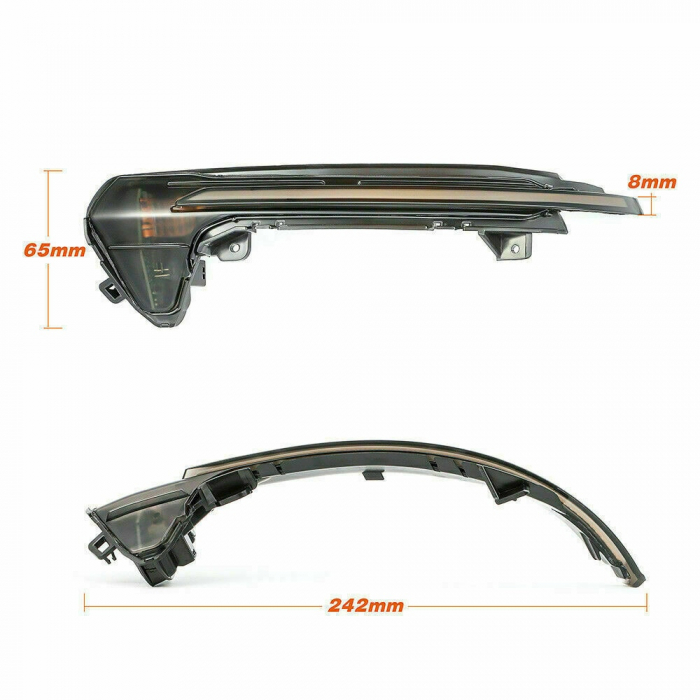 Set 2 Semnalizari Led Oglinda Dinamice, Secventiale dedicate pentru Audi A6 4G C7 2012-2018 - D0175 [3]