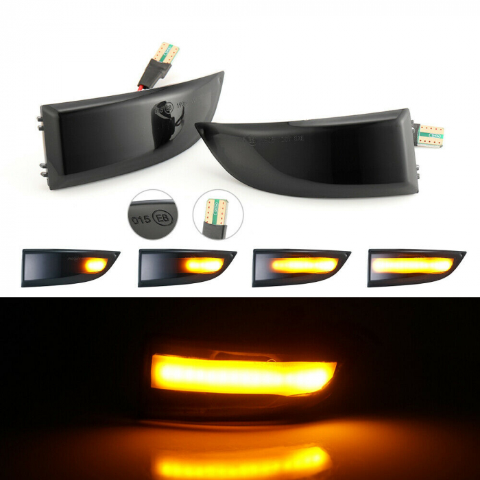 Set 2 Semnalizari Led Oglinda Dinamice, Secventiale Renault Grand Scenic III, Scenic III, Megane 3, Fluence, Laguna 3 X91, Latitude - D0401 [3]