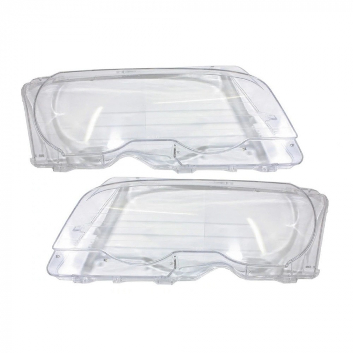 Set 2 sticle faruri pentru BMW Seria 3 E46 Coupe / Cabrio Non Facelift (1998 - 2003) - HB010 [1]