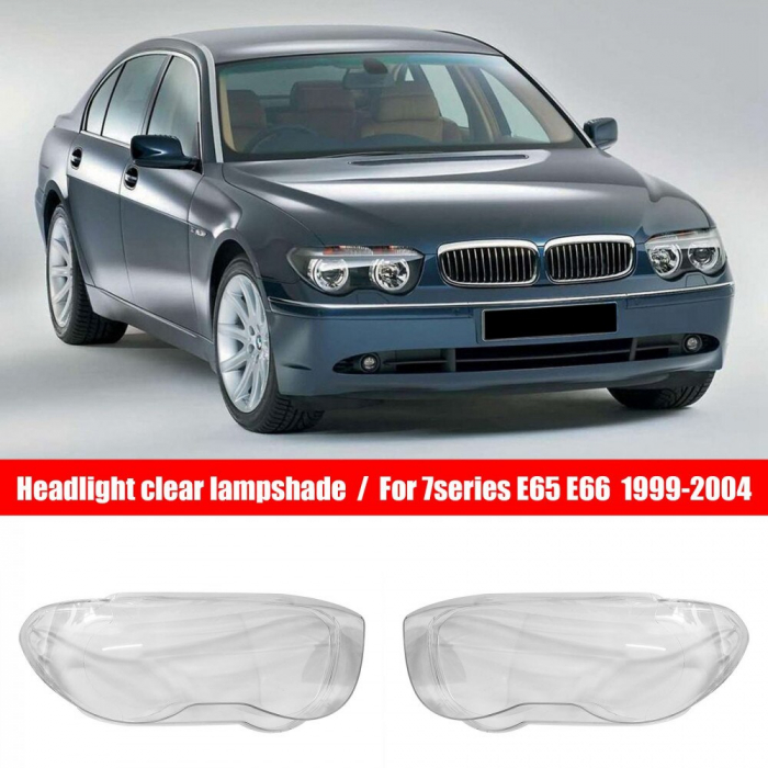 Set 2 sticle faruri pentru BMW Seria 7 E65/E66 Fara Facelift 2001 - 2004 - HB157 [2]