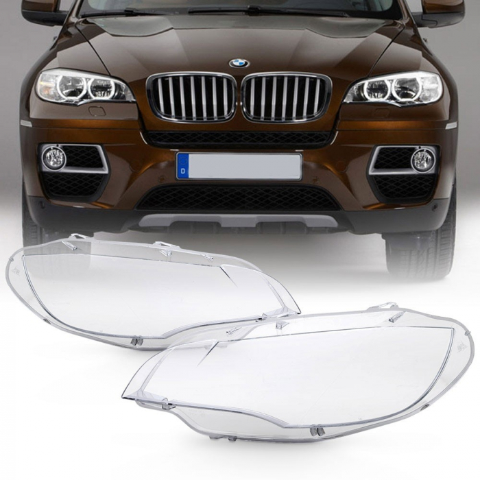 Set 2 sticle faruri pentru BMW X6 E71 (2008 - 2014) - HB080 [1]