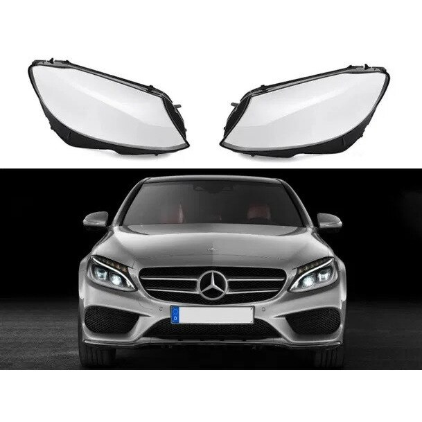 Set 2 sticle faruri pentru Mercedes C-Class W205 Non Facelift (2015 - 2017) - HW006 [1]