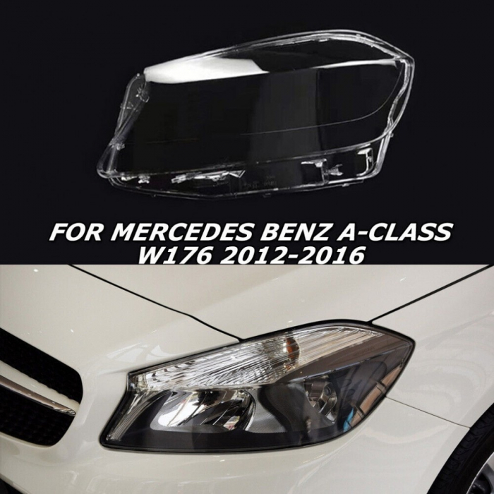 Set 2 sticle faruri pentru Mercedes CLS Coupe C218 / W218 Facelift 20 Set 2 sticle faruri pentru Mercedes A-Class W176 Non Facelift 2012 - 2015 - HW077 15 - 2018 [4]