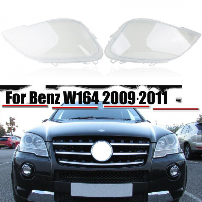 Set 2 sticle faruri pentru Mercedes ML W164 Facelift 2007 - 2011 - HW069 [5]