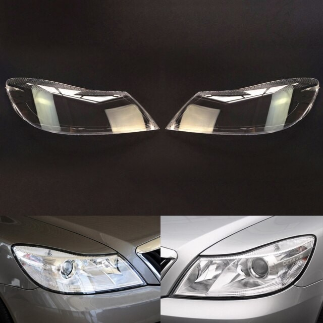 Set 2 sticle faruri pentru Skoda Octavia 2 1Z Facelift (2009 - 2013) - HS003 [1]