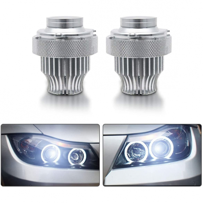 Set 2 x Led Marker Canbus 2x20w dedicat pentru angel eyes BMW E60 facelift dupa 2007 far cu lupa dar fara xenon din fabrica [5]