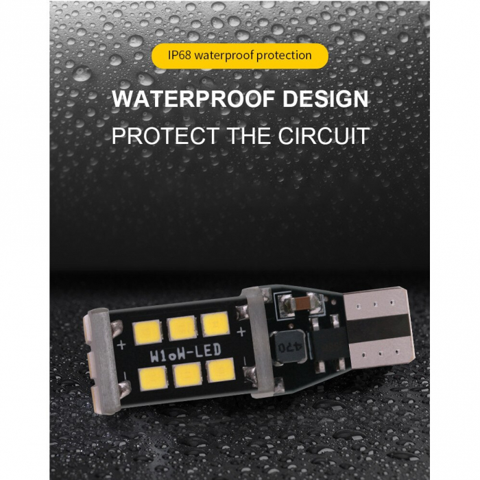 Set 2x Led Auto Canbus T15 (W16W) 15 Smd 2835 12V - T15-2835-15LED [2]