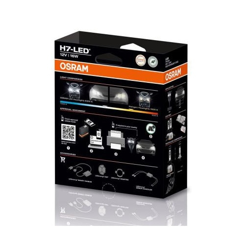 Set Becuri Auto LED – OSRAM NIGHT BREAKER H7-LED START – Omologate RAR H7 [4]