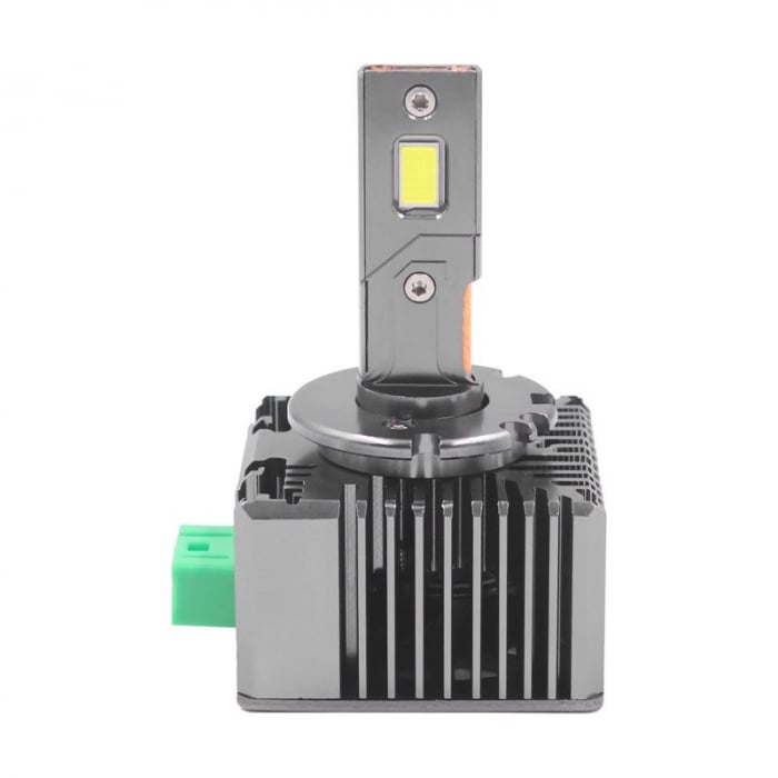 Set de 2 becuri conversie hid-led, D3S, 70W, 15000lm, CSP, Canbus, Miez Cupru, Radiator Aluminiu, Premium [3]