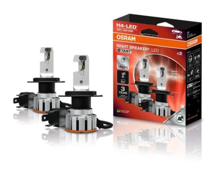 Becuri si sigurante auto - Set Becuri Auto LED – OSRAM NIGHT BREAKER H4-LED START – Omologate RAR H4