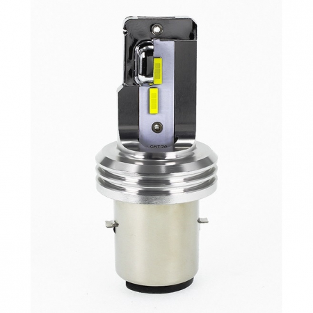 Proiectoare, Lampi & Leduri - Bec LED BA20D (H6) pentru far moto, Atv, scuter, putere 18W, luminozitate 1600 Lumeni, 12V MT2A-H6(BA20D)