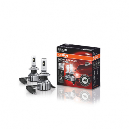 Becuri si sigurante auto - Bec LED OSRAM Gen.2 Night Breaker+230% LED H7, 16 W, 12 V ,Blister, 2buc