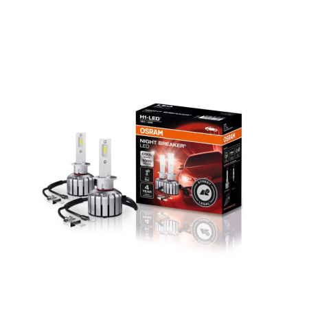 Becuri si sigurante auto - Set Becuri LED Osram Smart Night Breaker H1+230% - Omologate RAR H1