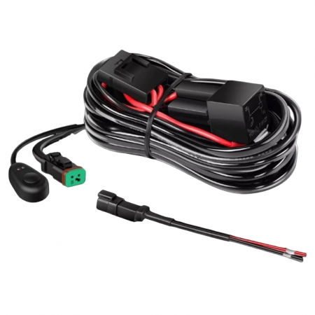Cablaj cu buton si releu 24V pentru 1 proiector led/led bar pana la 288W - CAB03 [3]