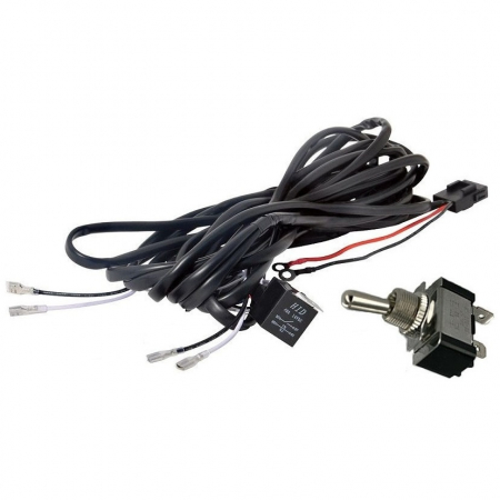 Accesorii si ornamente auto tuning - Cablaj cu buton tip SWITCH si releu pentru 1 proiector led/led bar pana la 288W