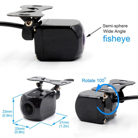 Camera auto marsarier FishEye cu unghi Wide de 180 grade real C432-180 [1]