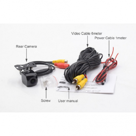 Alarme auto & Senzori de parcare - Camera auto marsarier FishEye cu unghi Wide de 180 grade real C432-180