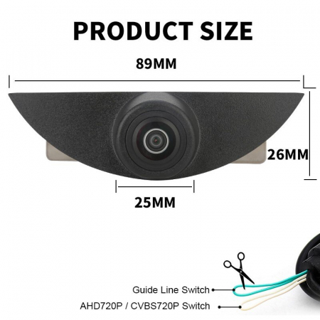 Camera frontala dedicata Nissan cu montaj in sigla - F113 [2]