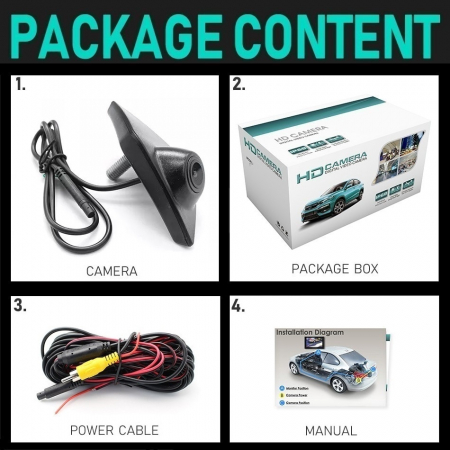 Alarme auto & Senzori de parcare - Camera frontala dedicata Renault cu montaj in sigla F102