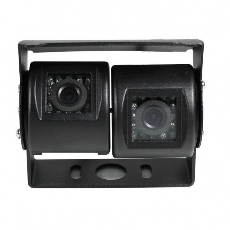 Camera marsarier dubla, reglabila 12V - 24V pentru Camioane, Autocare, Bus-uri [1]