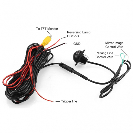 Alarme auto & Senzori de parcare - Camera marsarier / frontala HD unghi 170 grade cu StarLight Night Vision - FS801