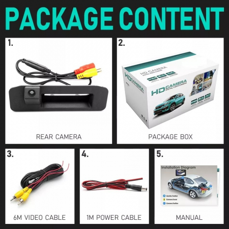 Alarme auto & Senzori de parcare - Camera marsarier HD, unghi 170 grade, cu StarLight Night Vision pentru Mercedes A-Class, GLA, GLC, GLE, ML W166, Vito Viano W447 - FA948 / LS8014