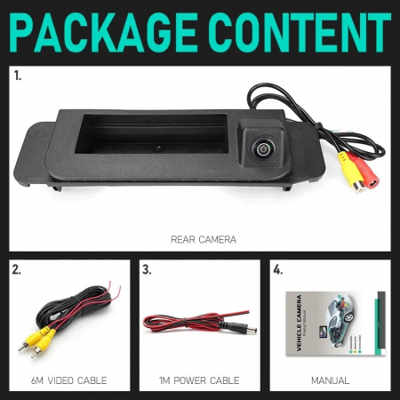 Camera marsarier HD, unghi 170 grade, cu StarLight Night Vision pentru Mercedes C-Class W205, CLA C117 - LS8021 [2]