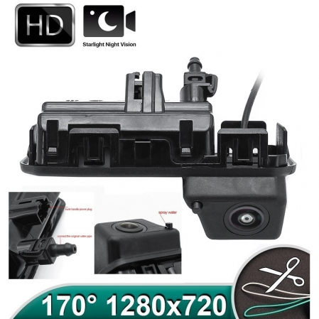 Alarme auto & Senzori de parcare - Camera marsarier HD, unghi 170 grade cu StarLight Night Vision pentru Skoda Kodiaq, Karoq, Rapid, Scala - FA8046-SK
