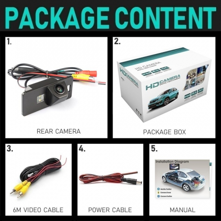 Camera marsarier HD, unghi 170 grade cu StarLight Night Vision Skoda Octavia 3 Sedan, Suberb 2 Break, Skoda Rapid - FA928-SK [4]