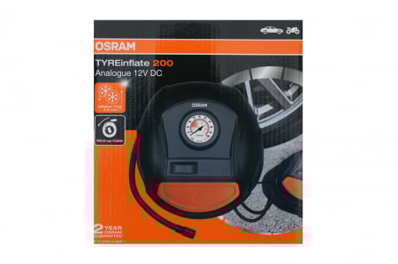 Compresoare auto - Compresor aer, auto, MinOsram OTI200, 5.5 bar, 12 V, manometru analog, adaptoare incluse