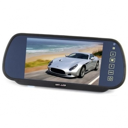 Display auto LCD 7" D706 pe oglinda retrovizoare [1]