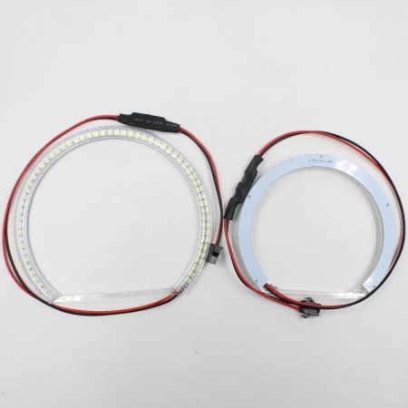 Kit 4 Inele Angel Eyes LED SMD BMW Canbus E46 Compact - 2x106mm, 2x131mm 12V [2]