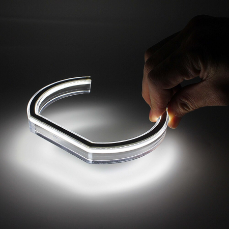 Kit 4 inele Angel Eyes SMD Cristal DTM pentru BMW Seria E E90, E91 [4]