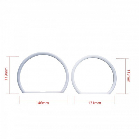 Kit Angel Eyes LED COTTON pentru BMW E46 cu Far ZKW fara lupa si fara Xenon din Fabrica 2x131mm si 2x146mm [2]