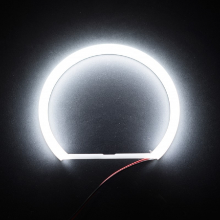 Kit Angel Eyes LED COTTON pentru BMW E46 Coupe/Cabrio Fara Facelift far ZKW cu lupa - 4x131mm [2]