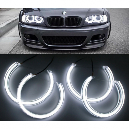 Proiectoare, Lampi & Leduri - Kit Angel Eyes SMD DTM pentru BMW E46 2X131/2X146mm