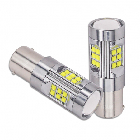Becuri si sigurante auto - Led auto ALB 150W BA15S, 12V-24V Canbus 30 Leduri CREE 5W - 1156-150W