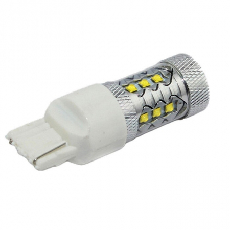 Proiectoare, Lampi & Leduri - Led Semnalizare Portocaliu 80W T20 7440 WY21W, 12V-24V Canbus led CREE - BTLE1125-T20-7440-Port