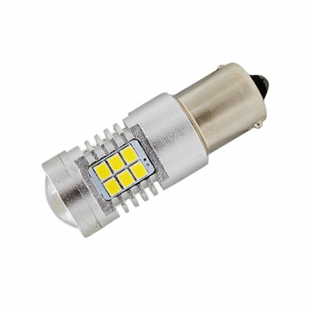 Led auto ALB BA15S cu 21 SMD 2835 12V Canbus 4KH-1156(180)-W [1]