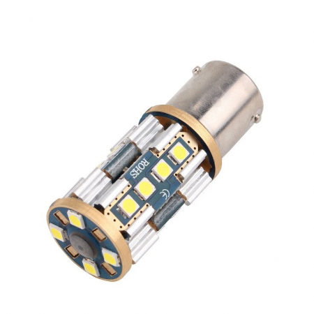 Becuri si sigurante auto - Led auto ALB P21W / BA15S Canbus Cu 20 SMD 3030 - fara polaritate