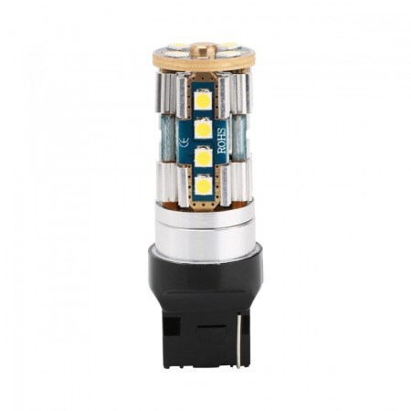 Becuri si sigurante auto - Led Auto ALB T20 7440 Canbus Cu 20 SMD 3030 12-24V Fara Polaritate