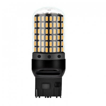 Proiectoare, Lampi & Leduri - Led auto Canbus Alb T20 7440 W21W 144 SMD 3014 12V - T20 7440-144SMD-3014