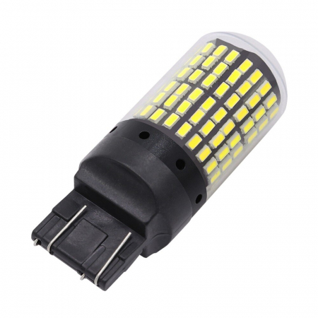 Proiectoare, Lampi & Leduri - Led auto Canbus Alb T20 7443 W21/5W cu 144 SMD 3014 12V - T20 7443-144SMD-3014