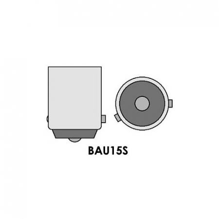 Led auto Portocaliu PY21W/BAU15S high power cu pini asimetrici la 150 grade [1]