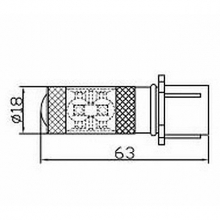 Becuri si sigurante auto - Led auto PSX26 80W 12-24V Leduri CREE 750 Lm