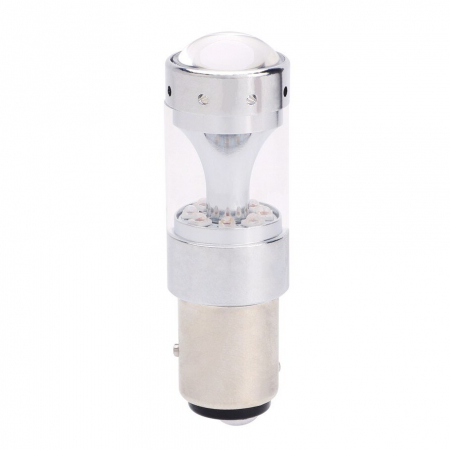 Led auto ROSU 60W P21/5W / BAZ15D Canbus cu leduri CREE - Fara polaritate [2]