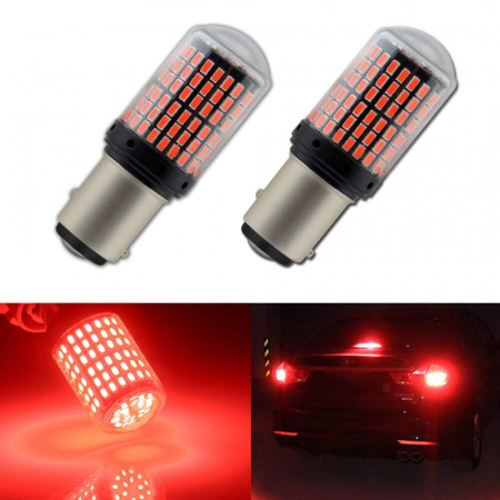 Led auto Rosu BAY15D P21/5W 1157 Canbus cu 144 SMD 3014 12V - BAY15D-144SMD-3014 [3]