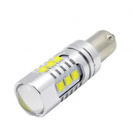 Led auto ROSU H21W / BAY9S Canbus 80W 12-24V Leduri CREE - BTLE1116C-BAY9S-RED [3]